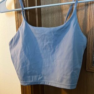 Baby blue cropped workout tank M